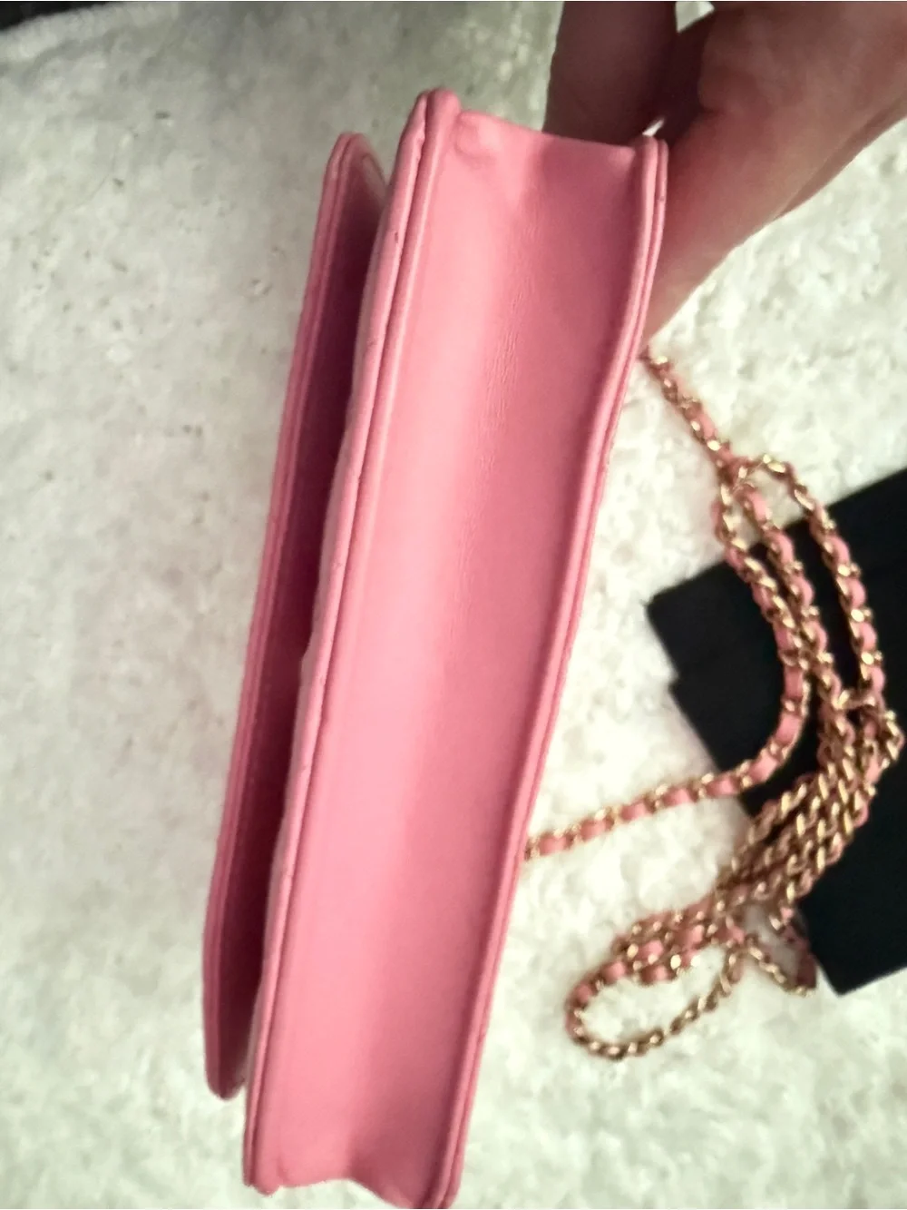CHANEL Pink Quilted Lambskin Crossbody WOC